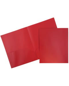 Red Plastic Pop Folders