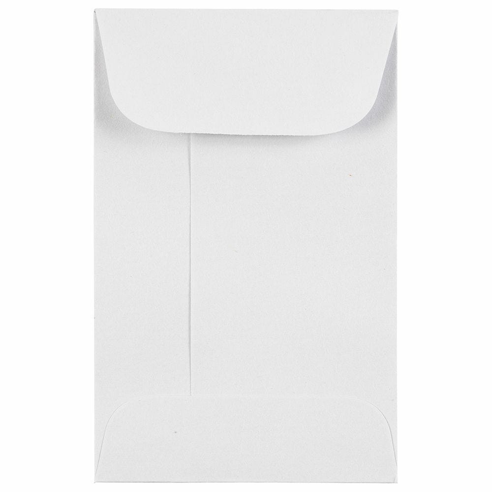 2 1/4 x 3 1/2 JAM PAPER #1 Coin Business Colored Envelopes 50/Pack Ultra Lime Green 