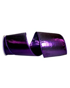 Purple Lame 4 Inch x 10 Yards Ribbon