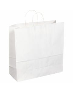 White Large Kraft Shopping 18 x 7 x 18 Gift Bag