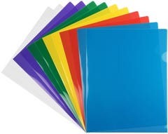 Assorted Color Plastic Sleeves - Pack of 12