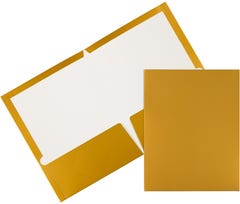 Glossy Gold 9 x 12 Folders