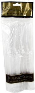 Clear Plastic Knives - 20 Pack
