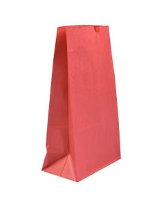 Red Kraft Lunch Bags X Large 6 1/4 x 3 13/16 x 12 1/2