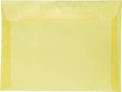 Primary Yellow Translucent 30lb 9 x 12 Booklet Envelopes