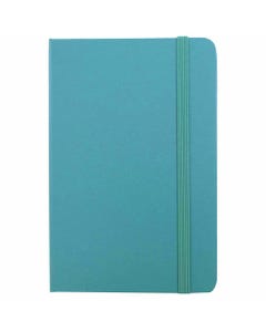 Caribbean Blue Large Notebook 5 7/8 x 8 1/2 - 70 Dotted Lined Pages