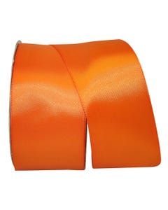 Tangerine Orange 2 1/2 Inch x 50 Yards Satin Double Face Ribbon