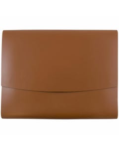 Brown Italian Leather Snap 10 x 13 Portfolio