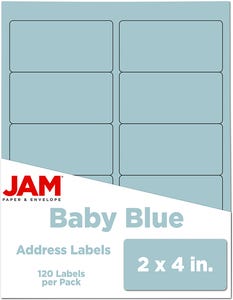 Baby Blue Address Labels - 2 x 4 - 120 Pack