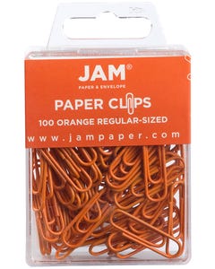Orange Regular Paper Clips