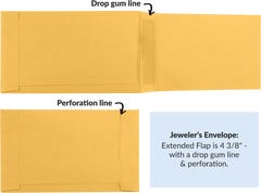 Jewelers/Coupon Envelopes (3 5/8 x 6) - Brown Kraft