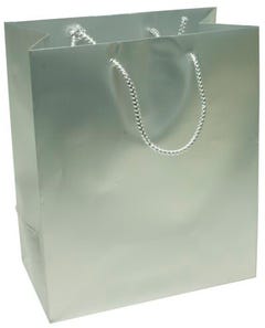 Silver Foil Gift Bags - Medium - 8 x 10 x 4