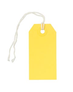 Yellow Small Gift Tag 3 1/4 x 1 5/8