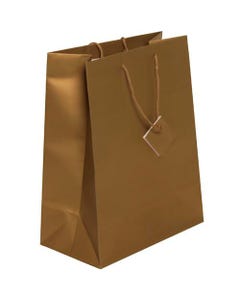 Gold Matte Large 10 x 13 x 5 Gift Bag