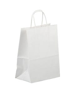 White Kraft Medium 8 x 10 x 4 Gift Bag
