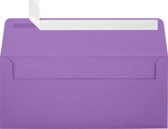 #10 Square Flap Envelopes (4 1/8 x 9 1/2) with Peel & Seal - Violet Grape Purple