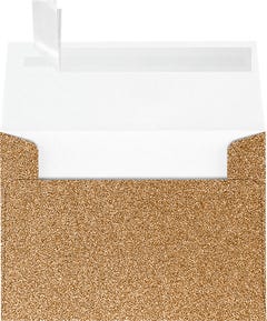 Rose Gold Sparkle 90lb A1 Invitation Envelopes (3 5/8 x 5 1/8) with Peel & Seal