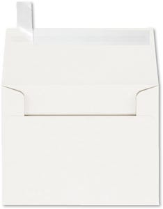 A2 Invitation Envelopes (4 3/8 x 5 3/4) with Peel & Seal - White 100% Recycled