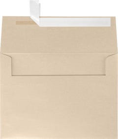 Light Brown Taupe Metallic 32lb A4 Invitation Envelopes (4 1/4 x 6 1/4) with Peel & Seal