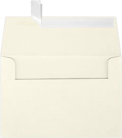 A4 Invitation Envelopes (4 1/4 x 6 1/4) with Peel & Seal - Natural Linen