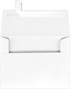 White Linen 32lb A7 Invitation Envelopes (5 1/4 x 7 1/4) with Peel & Seal
