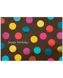 Birthday Big Dots & Brown Cards