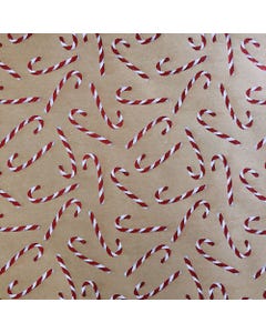 Candy Cane Glitter Bulk Christmas Wrapping Paper - 520 Sq Ft