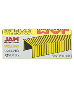Yellow Colored Staples Box of 5000