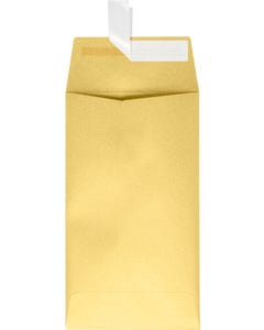 #5 1/2 Coin Envelopes (3 1/8 x 5 1/2) with Peel & Seal - Gold Metallic