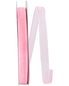 Pink 5/8 Inch x 100 Yards Sheer Ribbon