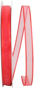 Cyclamen Red 5/8 Inch x 100 Yards Sheer Ribbon