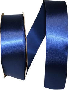 Navy Blue Deluxe 1 1/2 Inch x 50 Yards Satin Ribbon