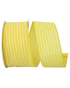 Yellow Stripe 2 1/2 Inch x 20 Yards Design Ribbon