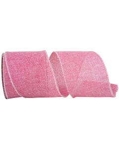 Rustic Pink 4 Inch x 10 Yards Burlap Ribbon
