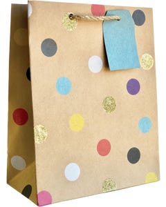 Party Dot Medium 8 x 10 x 4 Gift Bag