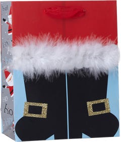 Santa's Boots Christmas Gift Bags - Small - 6 x 7.5 x 3 - 120 Pack
