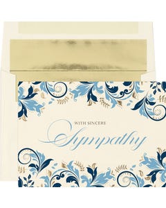 With Sincere Sympathy Card Set - Pack of 25