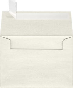 White Quartz Metallic 32lb A1 Invitation Envelopes (3 5/8 x 5 1/8) with Peel & Seal