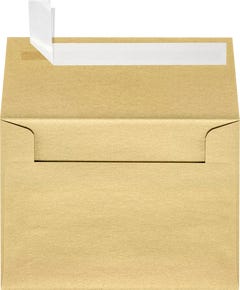 A1 Invitation Envelopes (3 5/8 x 5 1/8) with Peel & Seal - Light Gold Blonde Metallic