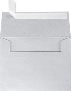 A2 Invitation Envelopes (4 3/8 x 5 3/4) with Peel & Seal - Silver Metallic
