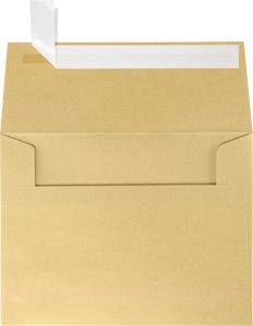 A2 Invitation Envelopes (4 3/8 x 5 3/4) with Peel & Seal - Light Gold Blonde Metallic