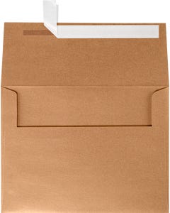 A6 Invitation Envelope (4 3/4 x 6 1/2) w/Peel & Seal - Copper Metallic