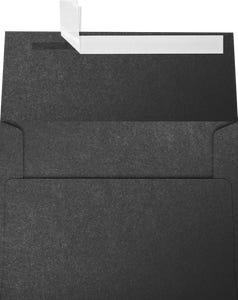 Anthracite Black Metallic 32lb A6 Invitation Envelopes (4 3/4 x 6 1/2) with Peel & Seal