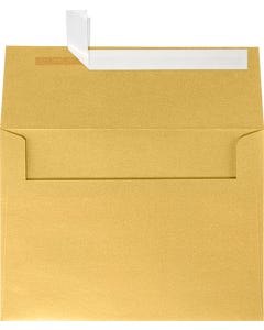 A7 Invitation Envelope (5 1/4 x 7 1/4) w/Peel & Seal - Gold Metallic