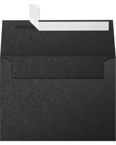 Anthracite Black Metallic A7 Invitation Envelopes (5 1/4 x 7 1/4) with Peel & Seal