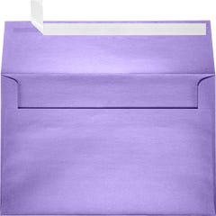 Amethyst Purple Metallic A9 Invitation Envelopes (5 3/4 x 8 3/4) with Peel & Seal