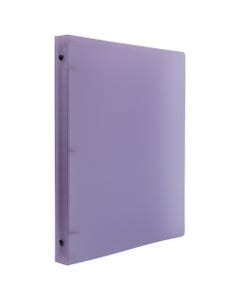 Purple Frosted .75 Inch Plastic Binder