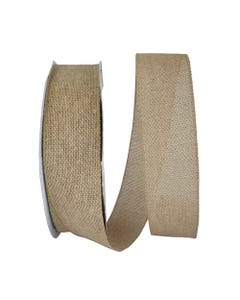 Natural Wired 2 1/2 Inch x 10 Yards Burlap Ribbon