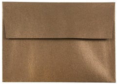 Bronze Brown Metallic 32lb A6 Invitation Envelopes (4 3/4 x 6 1/2)