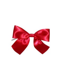 Scarlet Red 1 1/2 Inch x 50 Pieces Twist Tie Bows
